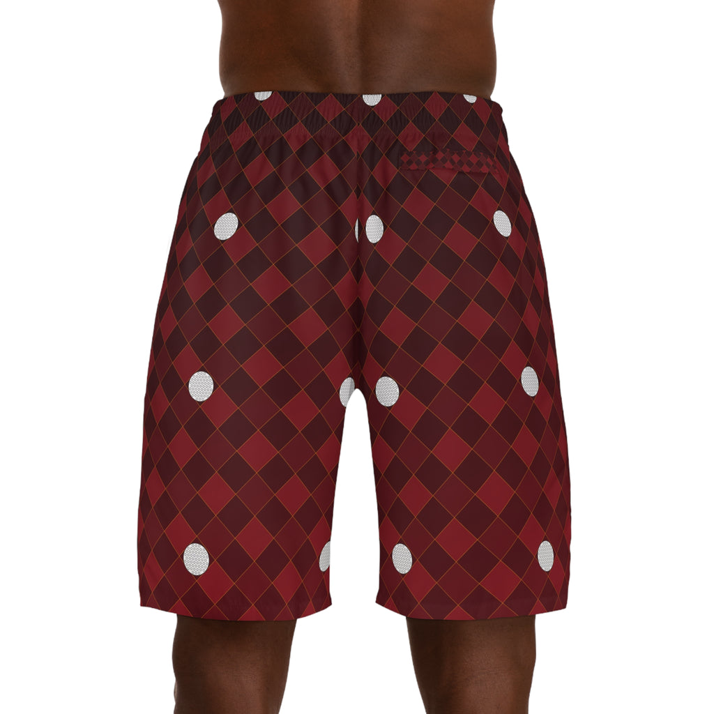Golf Crimson Blaze Dimple Links Men's Athletic Shorts with Pockets