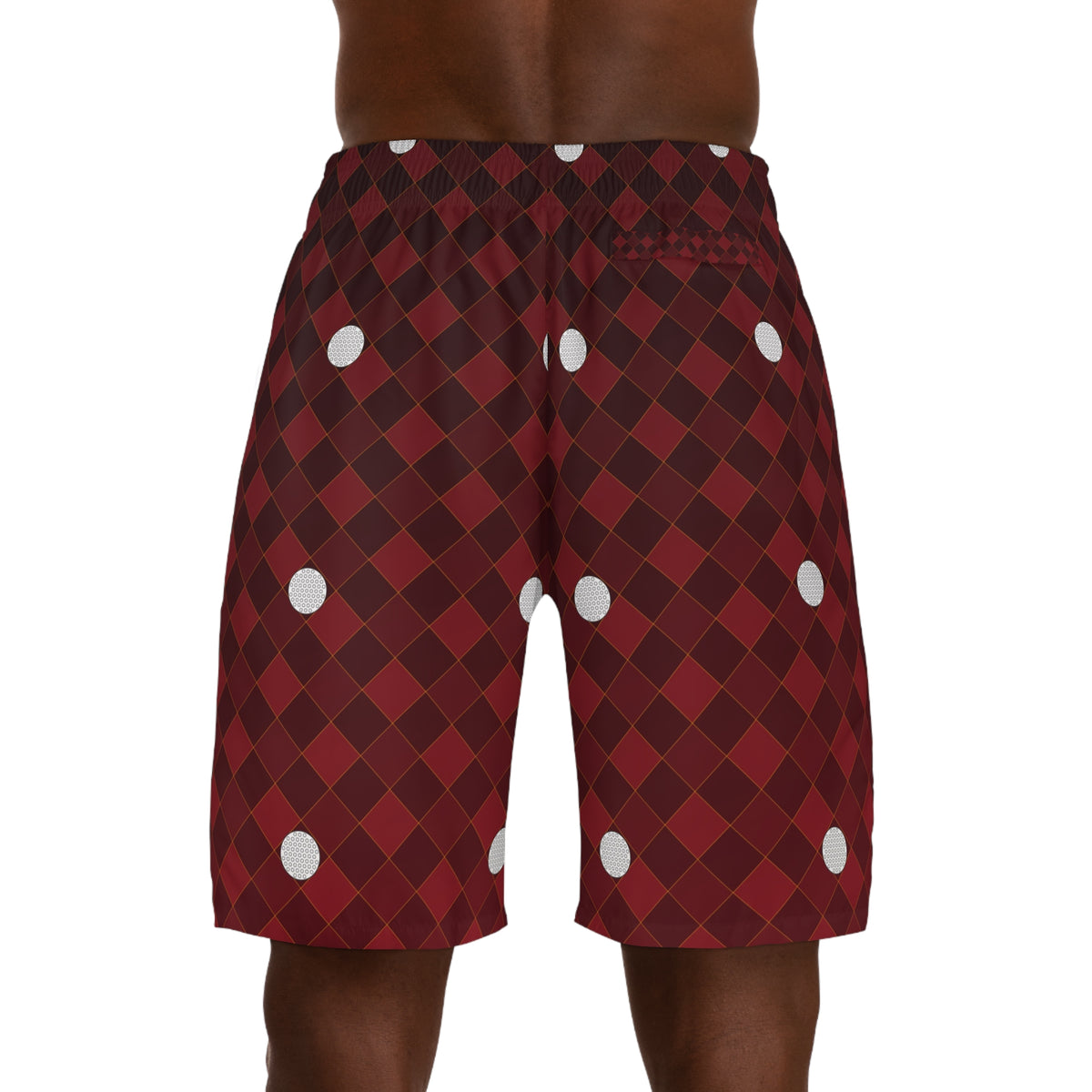Golf Crimson Blaze Dimple Links Men's Athletic Shorts with Pockets