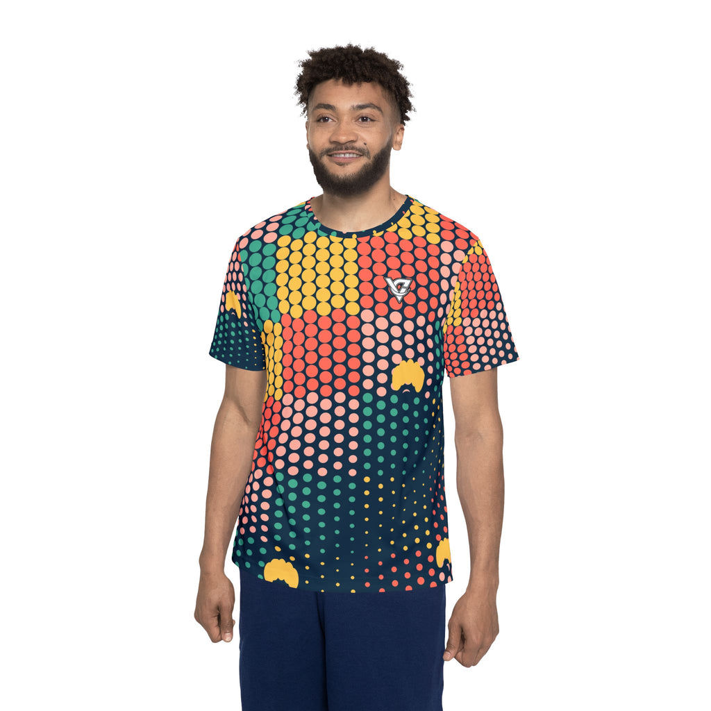 Yoga Coral Reef Halftone Pulse Men's Sports Jersey