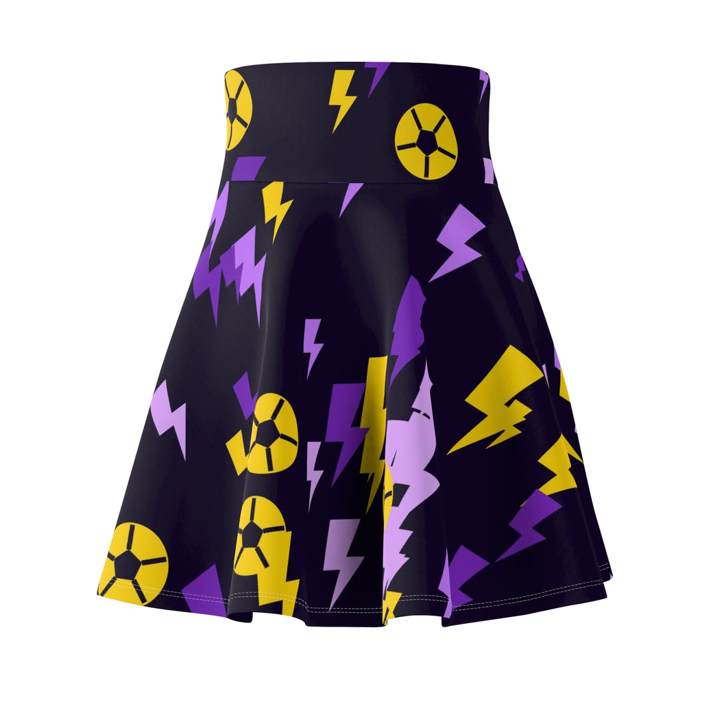 Soccer Ultra Grape Bolt Strike Women's Athletic Skater Skirt