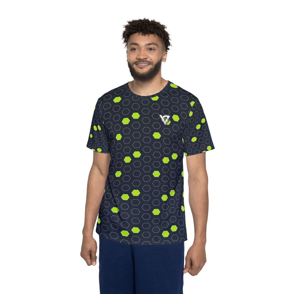 Soccer Volt Night Hex Pitch Men's Sports Jersey