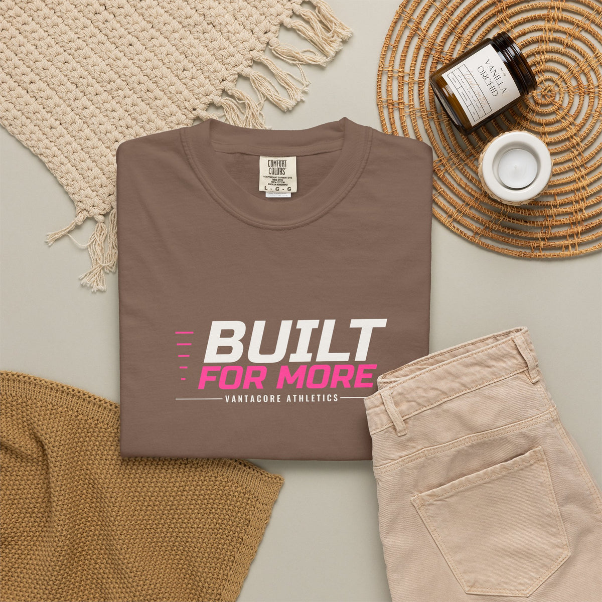 Built For More | Women's Garment-Dyed Graphic Tee
