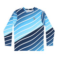 Arctic Ripple Men's Long Sleeve Athletic Shirt
