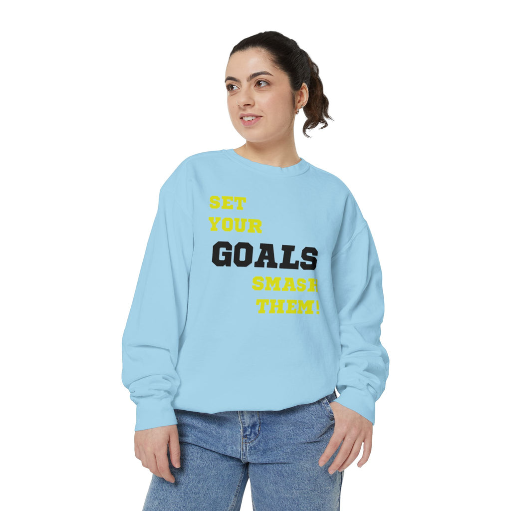 Set Goals | Motivational Crewneck Sweatshirt