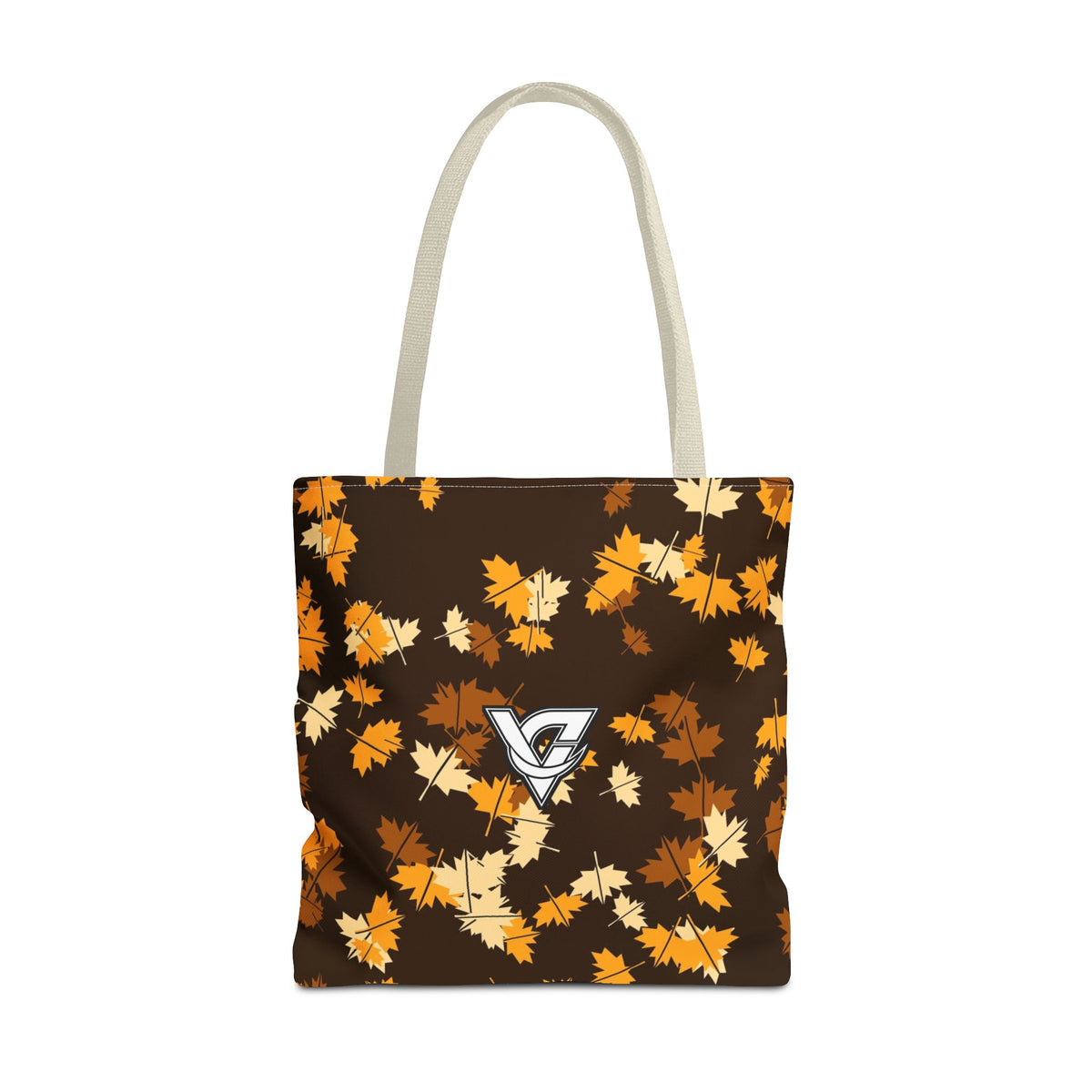 Amber Falling Leaves Tote Bag — All-Over Print Gym & Everyday Tote
