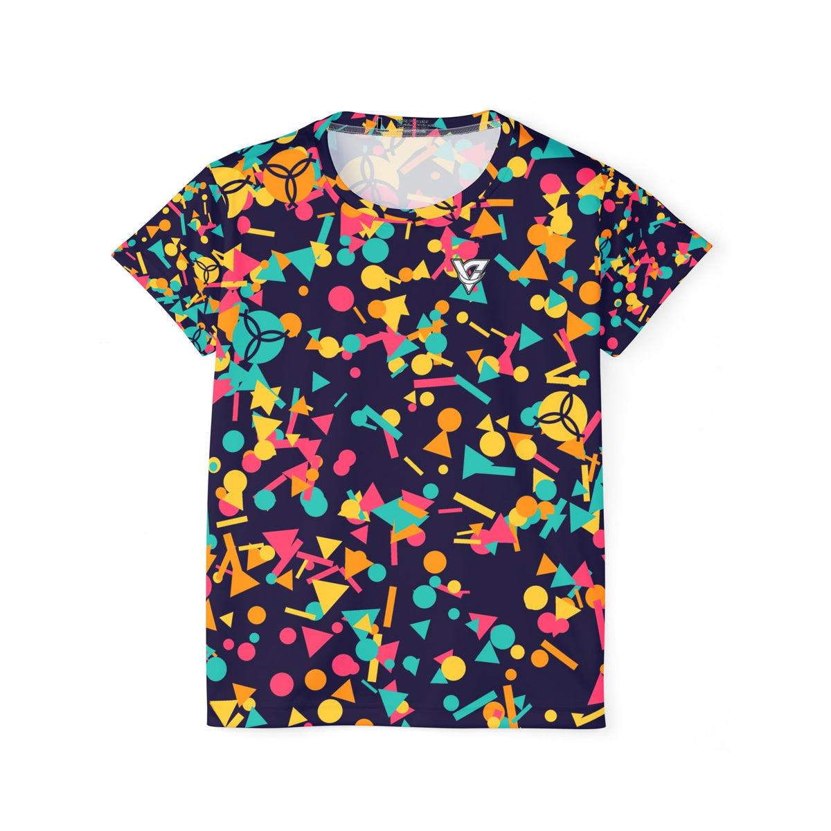 Volleyball Electric Mango Confetti Pop Women's Sports Jersey