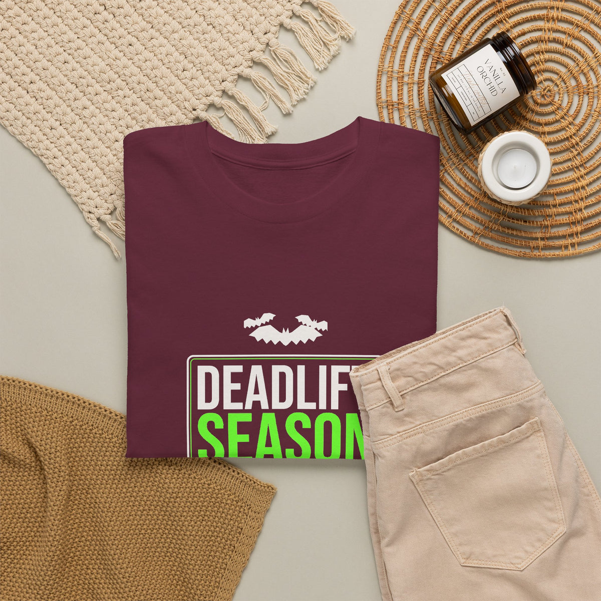 Deadlift Season | Men's Halloween Graphic Gym T-Shirt