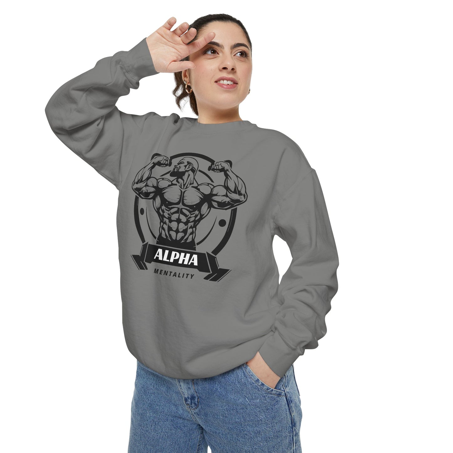 Alpha Mentality Sweatshirt | Muscular Gym Crewneck