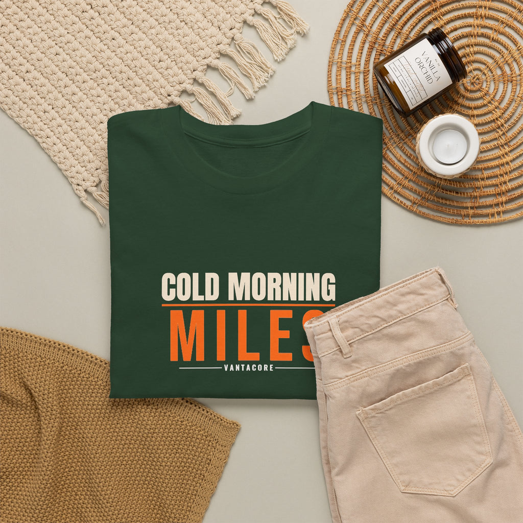 Cold Morning Miles | Men's Graphic Gym T-Shirt