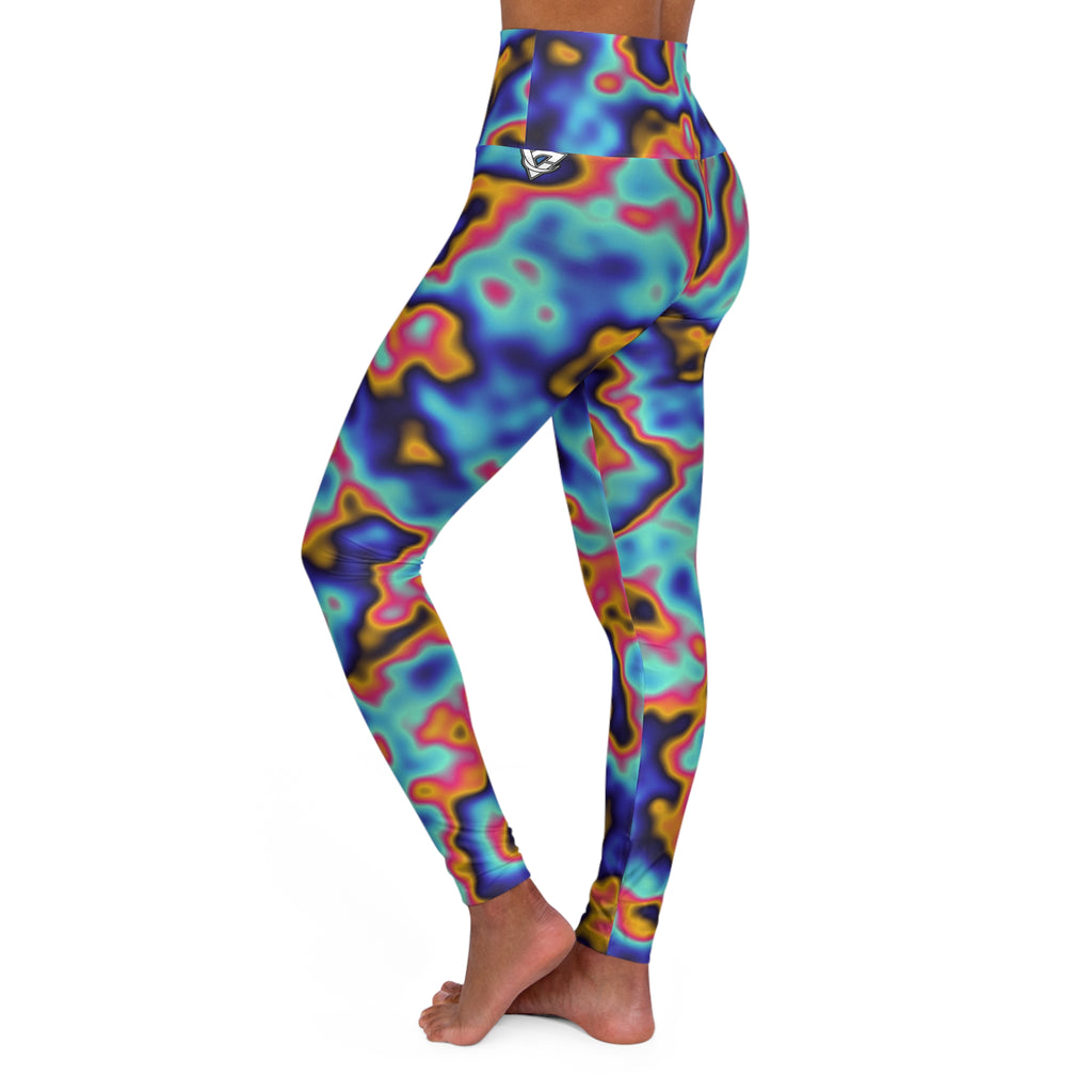 Oil Slick High-Waisted Yoga Leggings