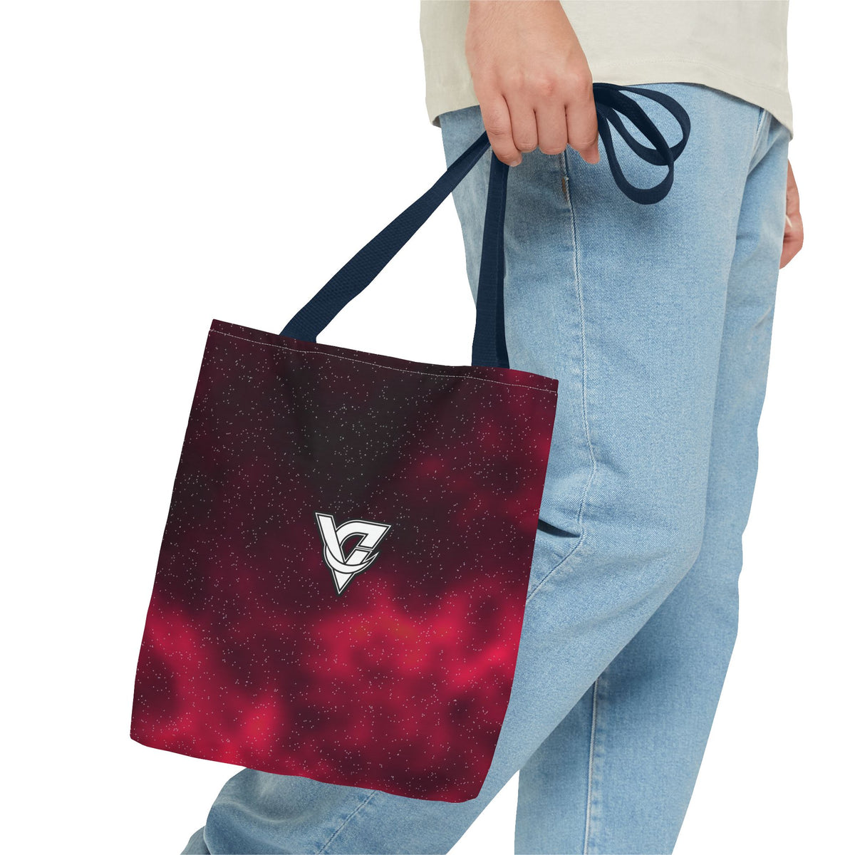 Infrared Galaxy Tote Bag — All-Over Print Gym & Everyday Tote