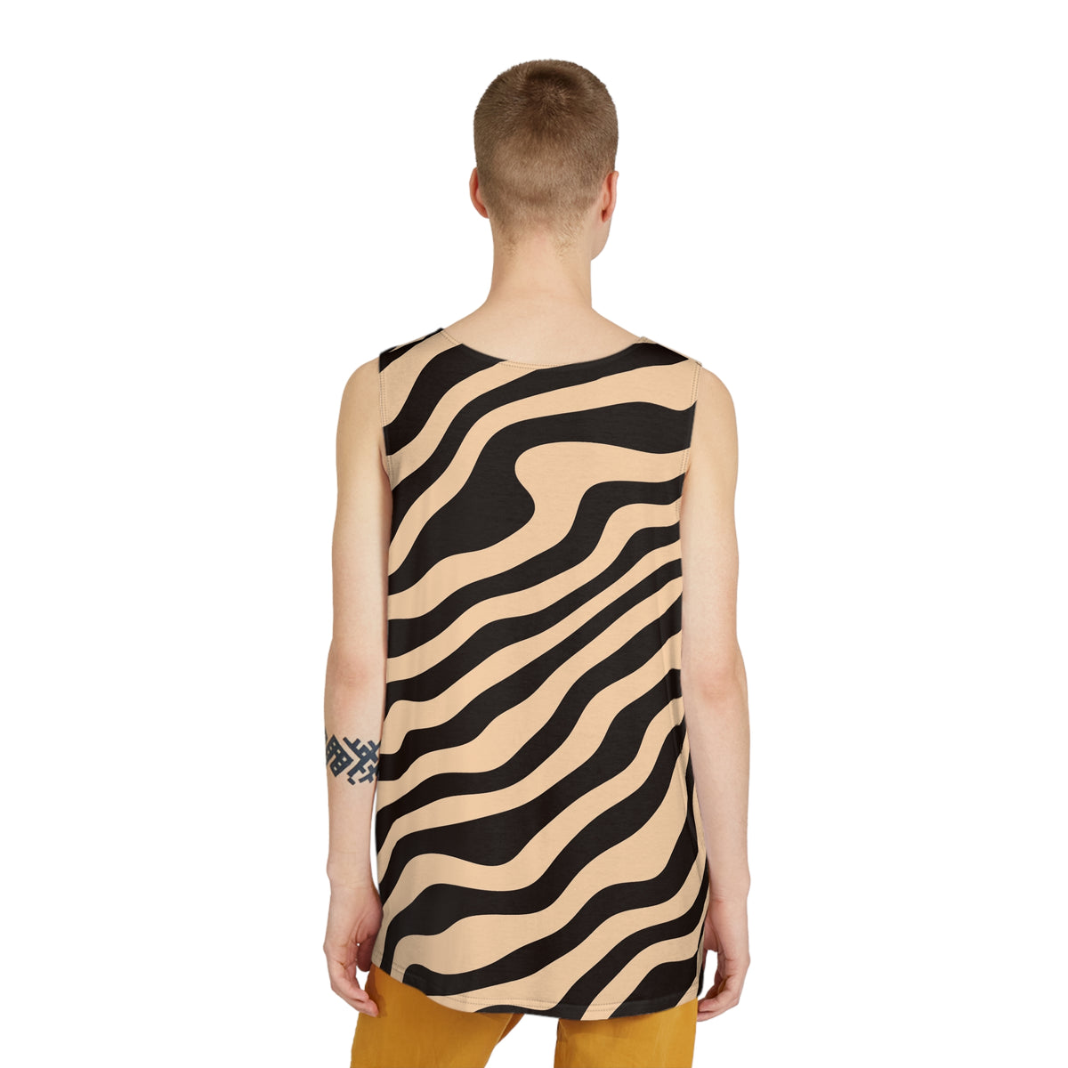 Cinnamon Zebra Men's Athletic Tank