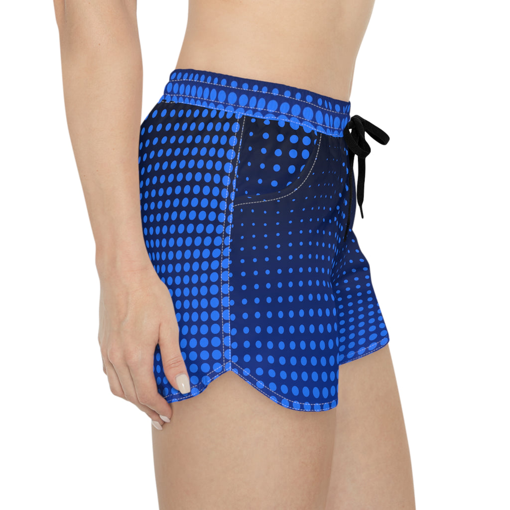 Women's Multipurpose Athletic Shorts with Pockets | Cobalt Halftone