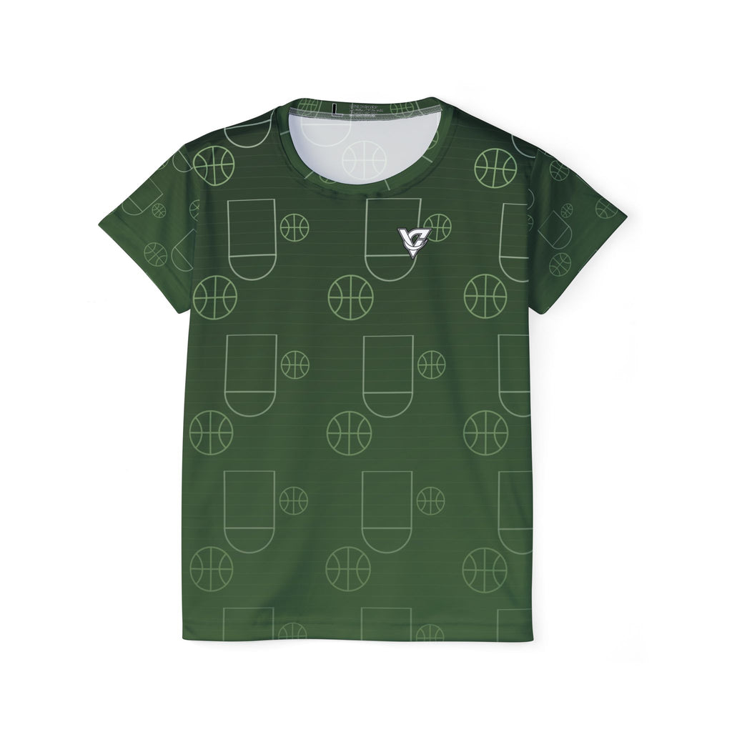 Basketball Forest Camo Court Seam Women's Sports Jersey