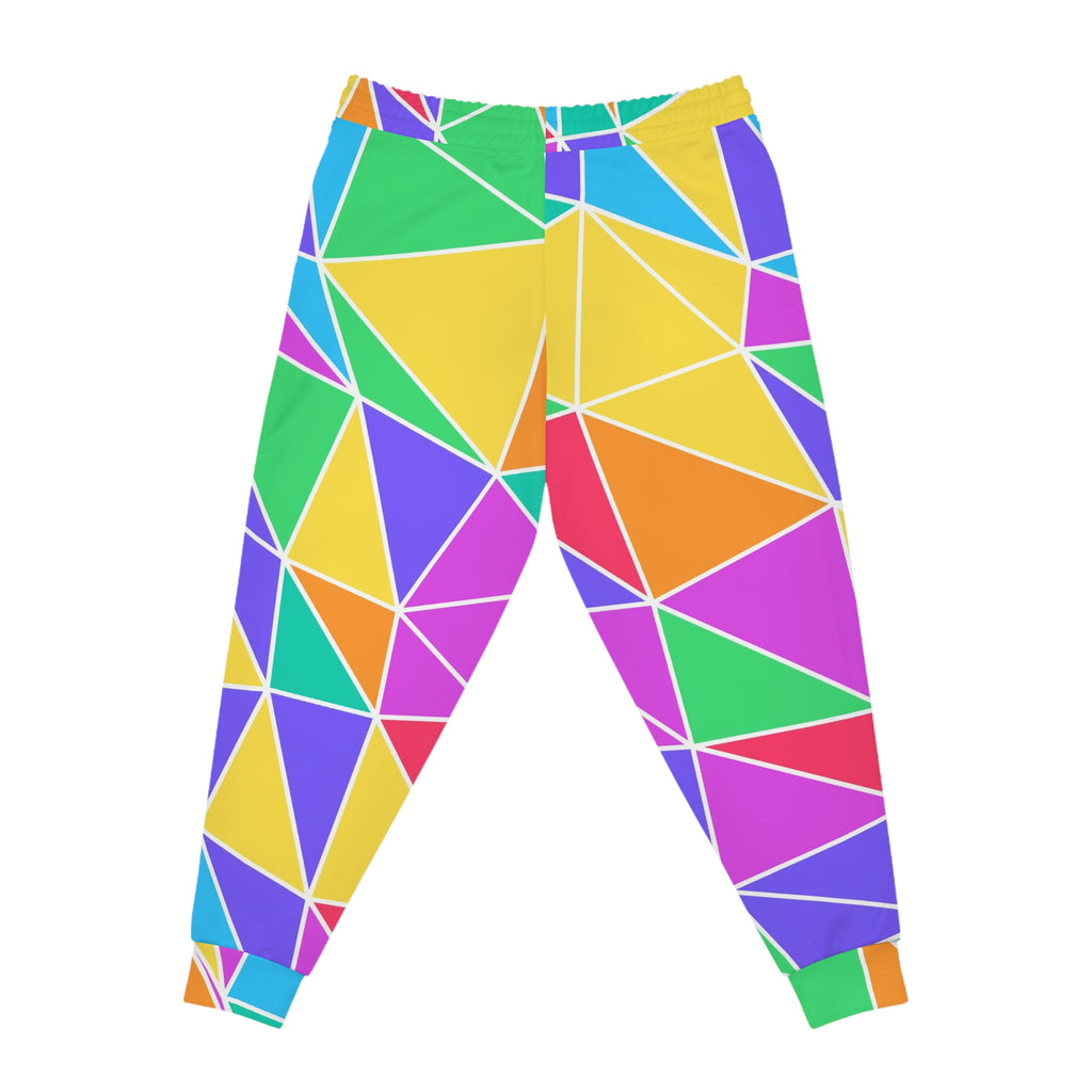 Women's Prism Shards Joggers – Colorful All-Over Print Athletic Jogger Pants