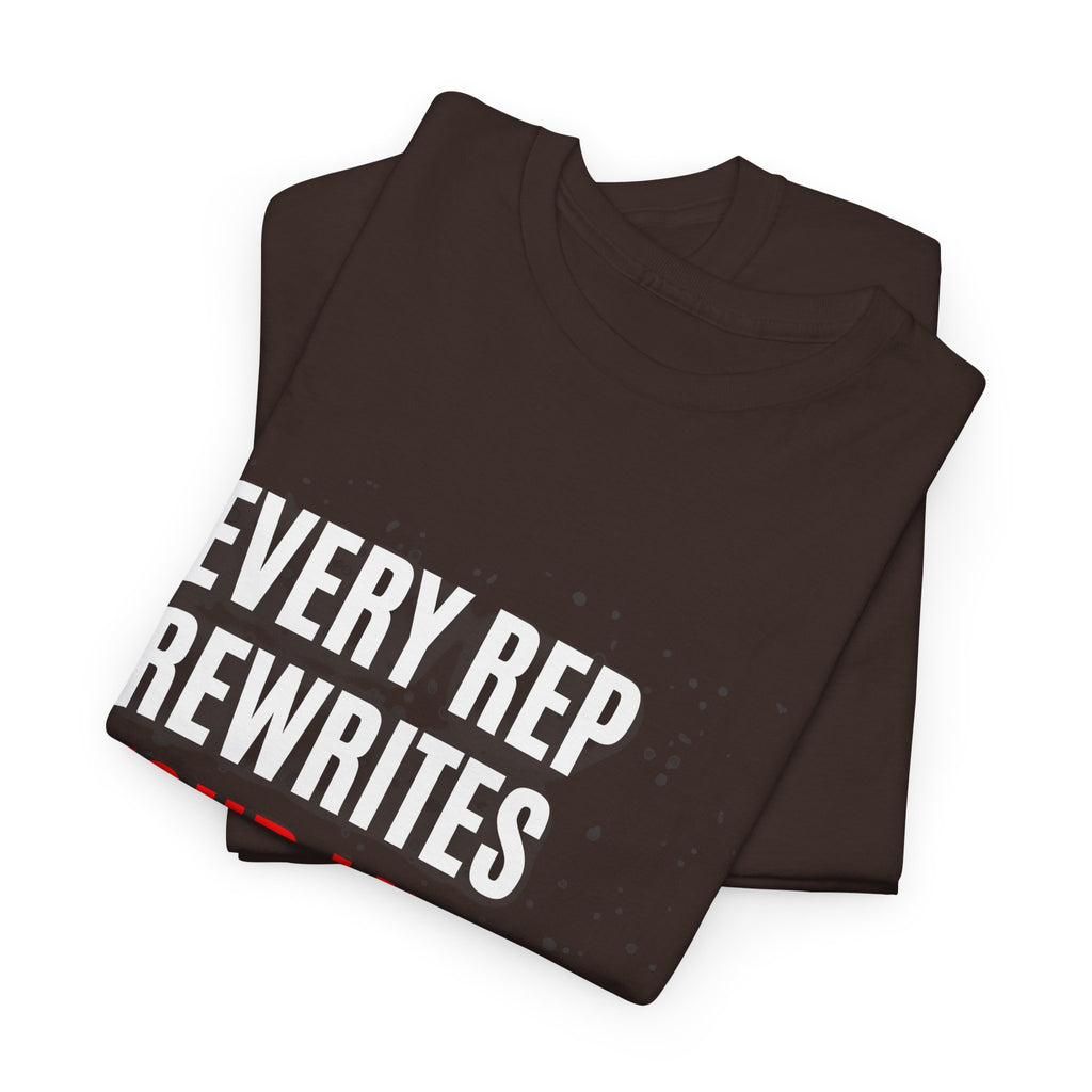 Every Rep Rewrites Your Limits | Motivational Gym T-Shirt