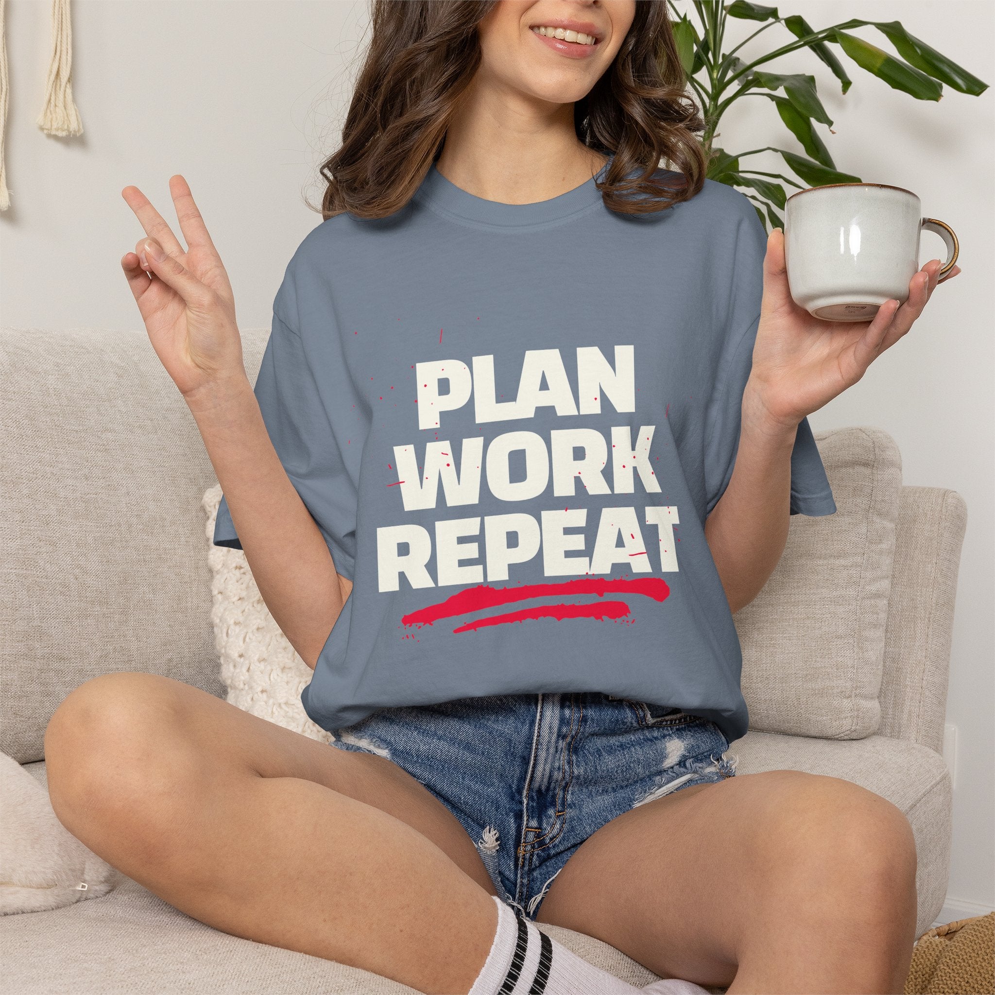 Plan Work Repeat | Graphic T-Shirt