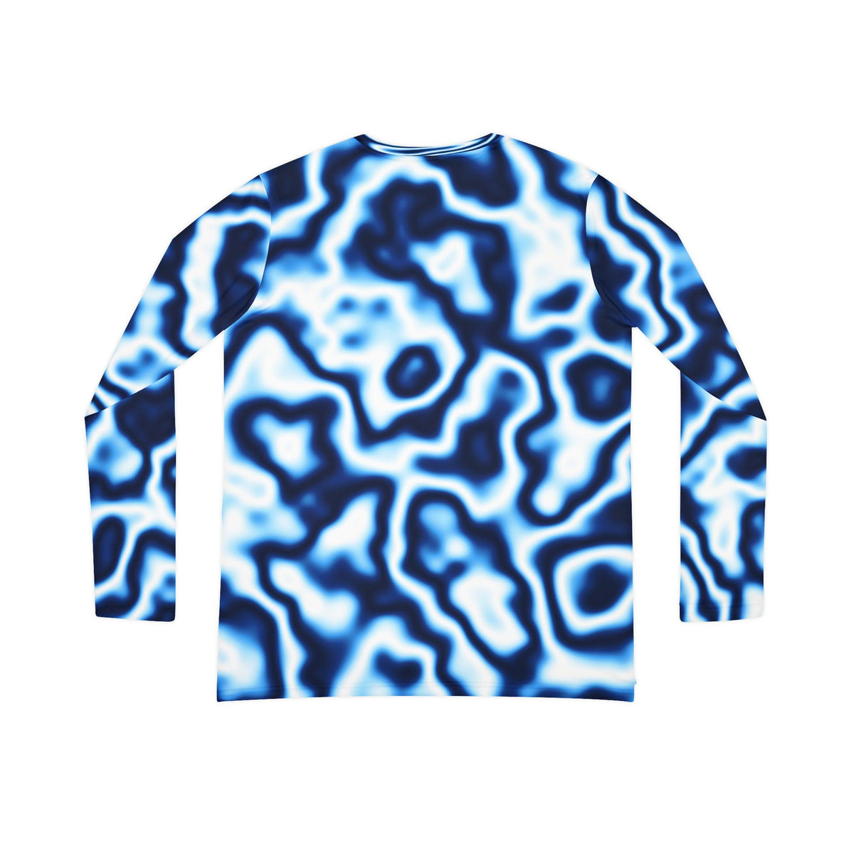 Ocean Marble Women's Long Sleeve V-Neck Athletic Top