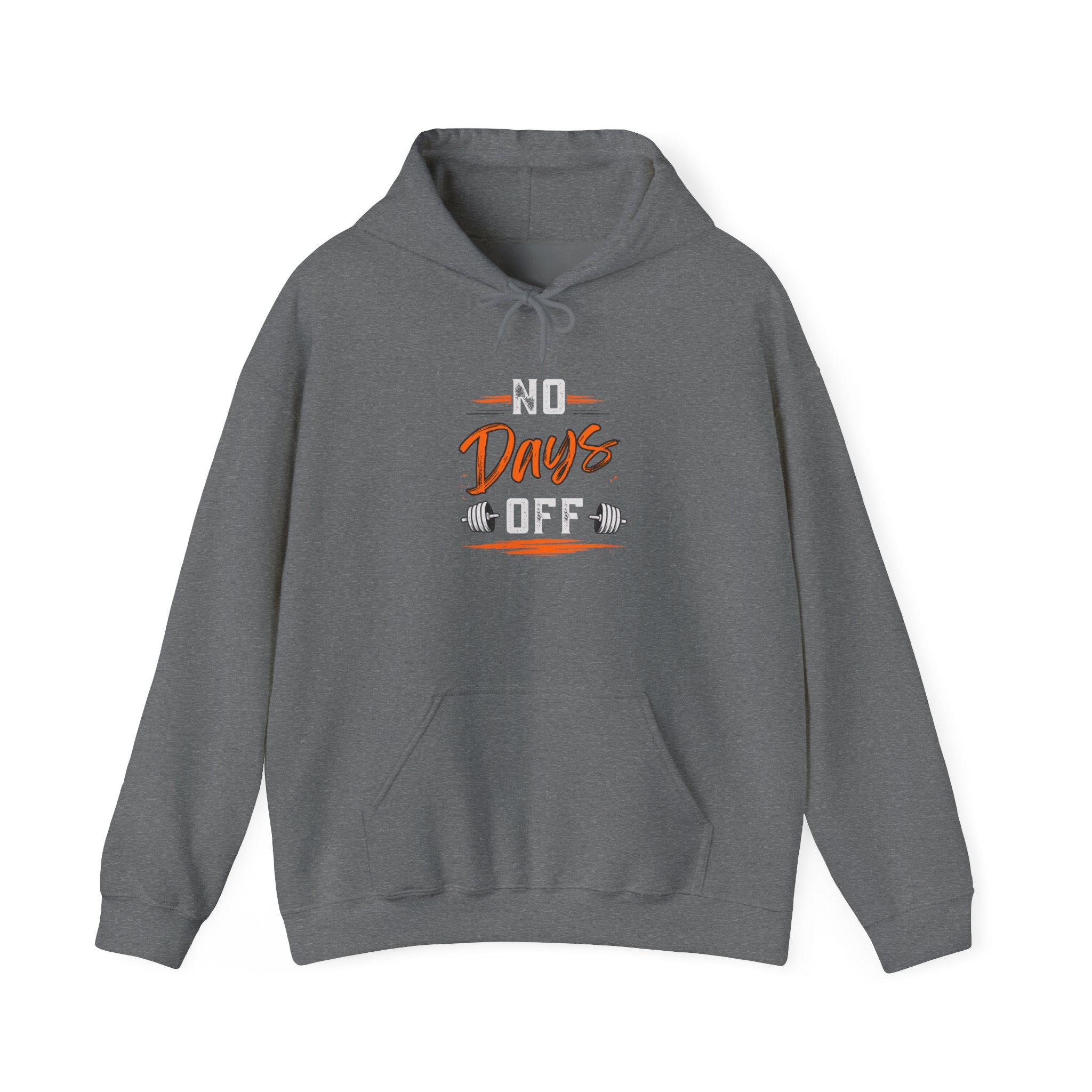 No Days Off | Heavy Hooded Sweatshirt