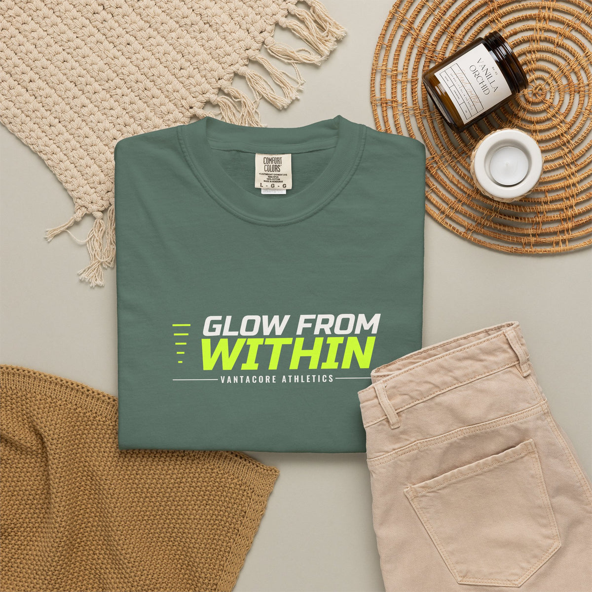 Glow From Within | Women's Garment-Dyed Graphic Tee