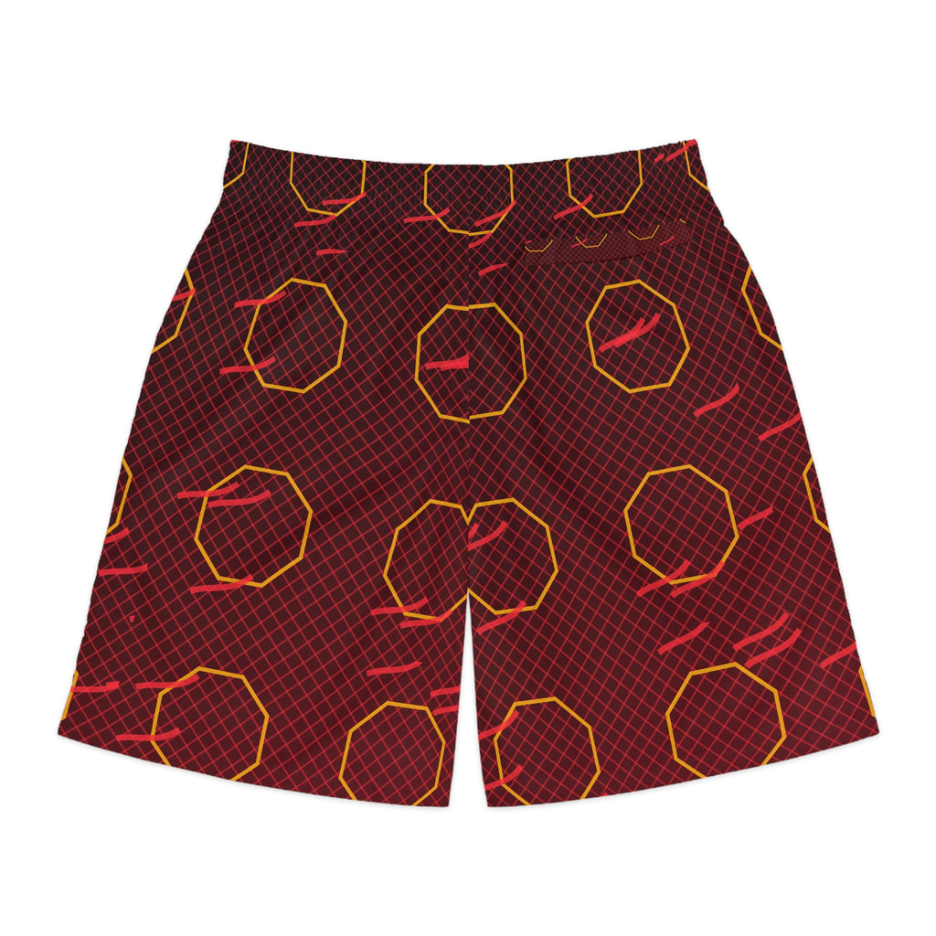 Combat Sports Crimson Blaze Cage Mesh Men's Athletic Shorts with Pockets