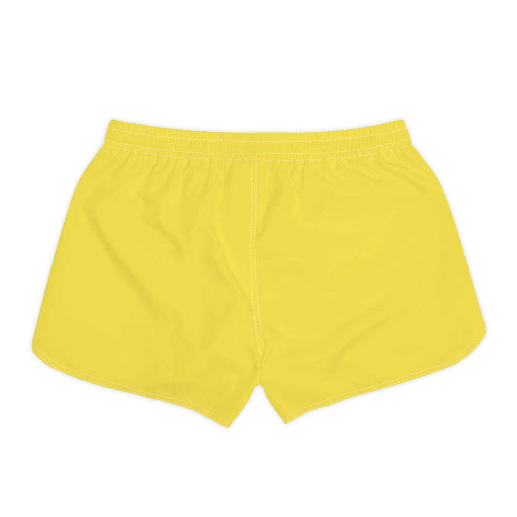 Women's Multipurpose Athletic Shorts with Pockets | Lemon Yellow Essential