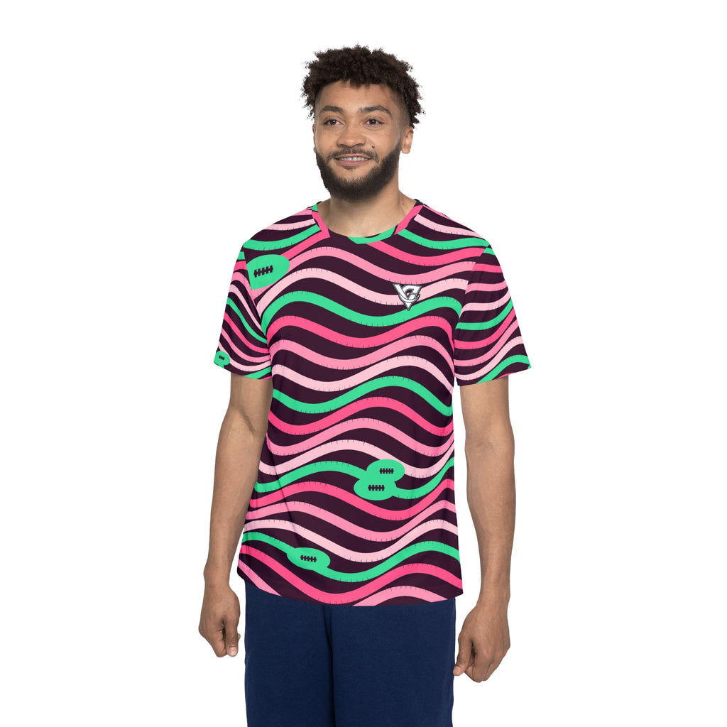 Football Flamingo Fizz Wave Rider Men's Sports Jersey