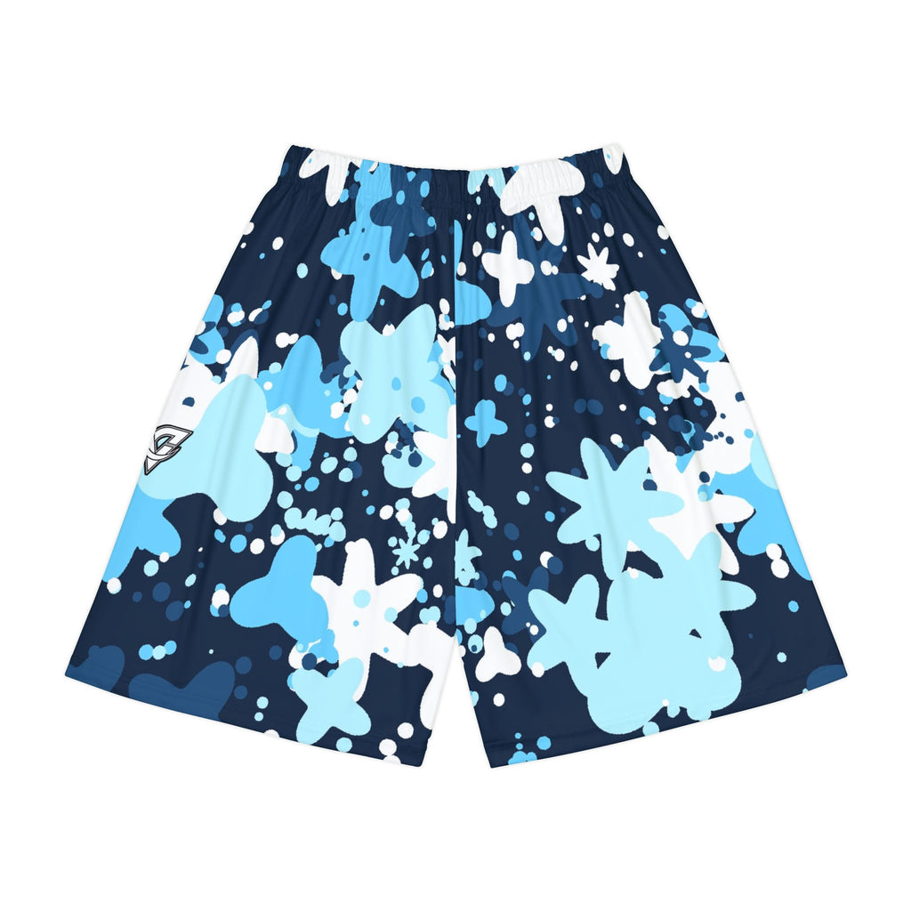 Men's Arctic Splatter Athletic Sports Shorts