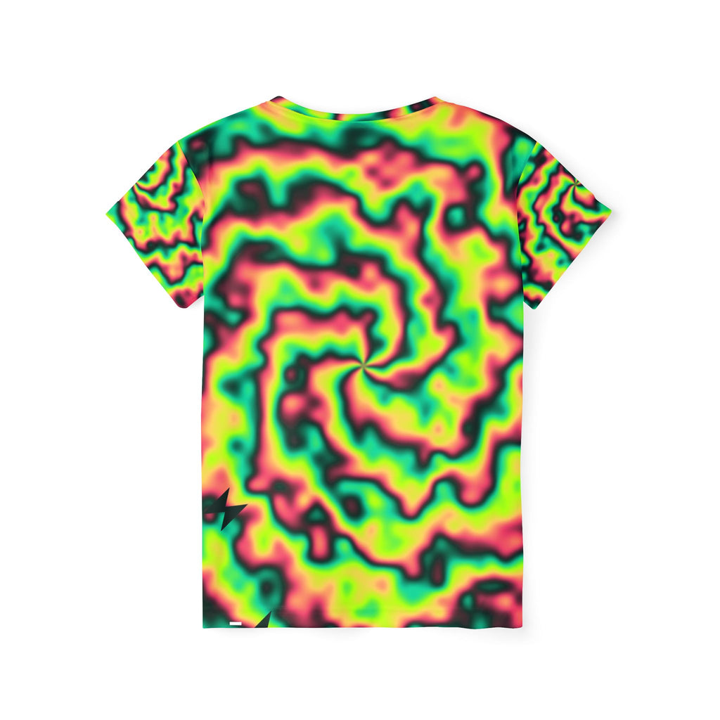Running Emerald Zest Tie-Dye Spin Women's Sports Jersey