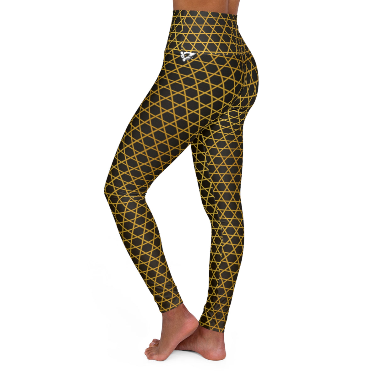 Honey Hex High-Waisted Yoga Leggings