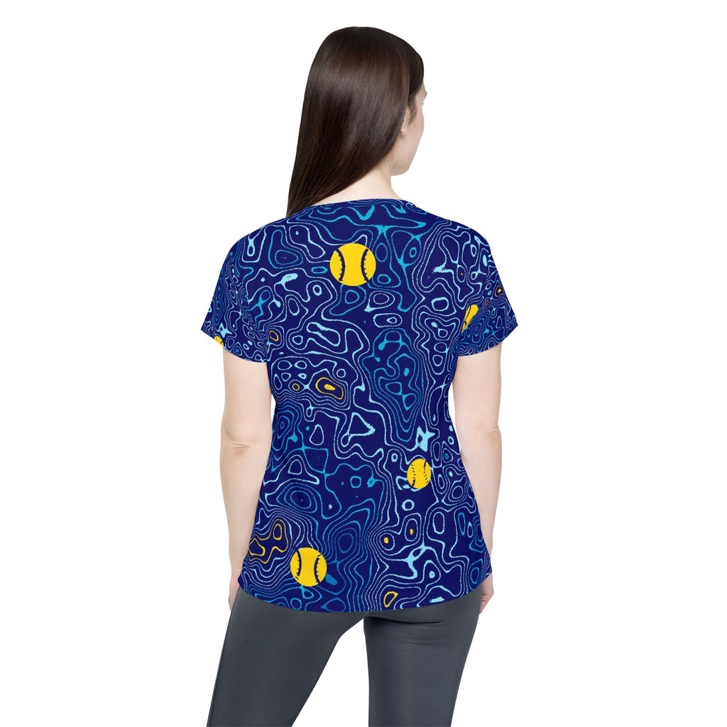 Baseball & Softball Cobalt Spark Topo Trail Women's Sports Jersey