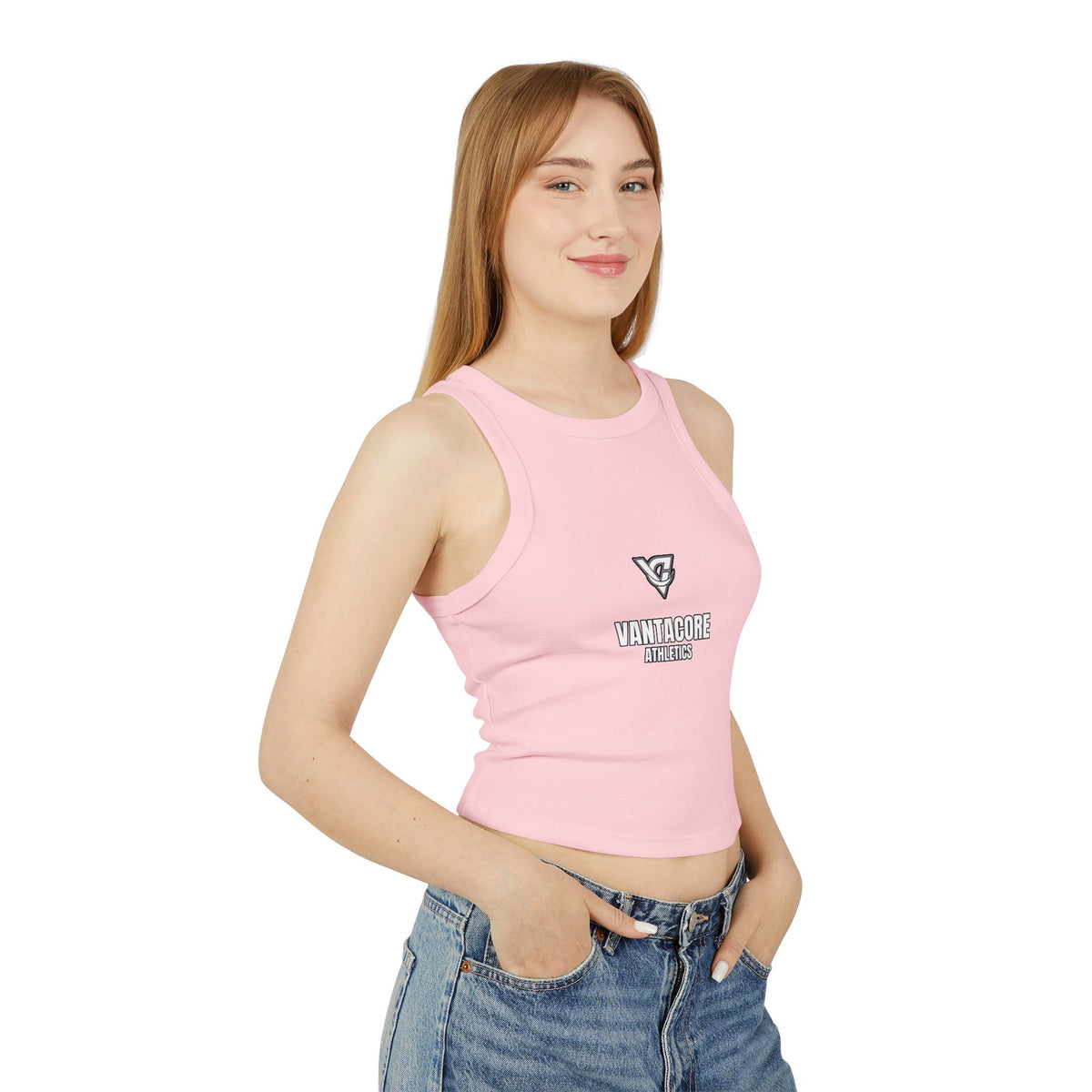 Stacked Athletics Logo Women's Racerback Tank