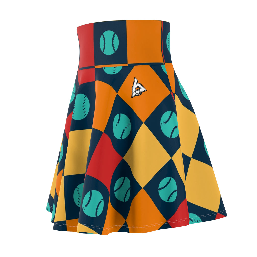 Baseball & Softball Tropic Heat Checker Drive Women's Athletic Skater Skirt