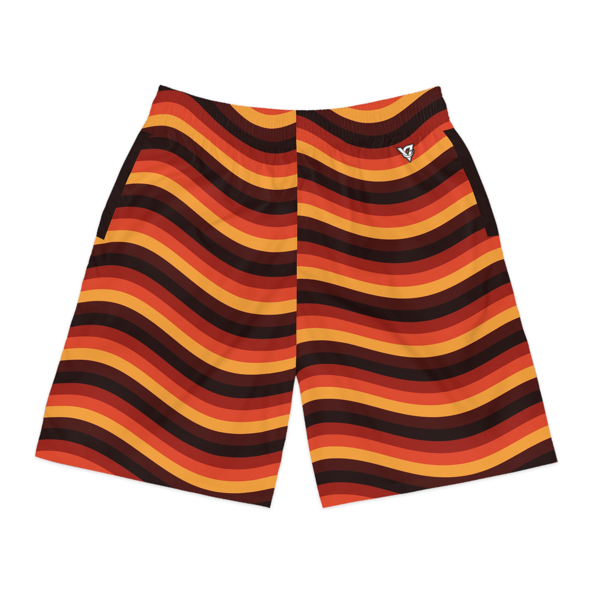 Men's Maple Wave Performance Jogger Athletic Shorts with Pockets