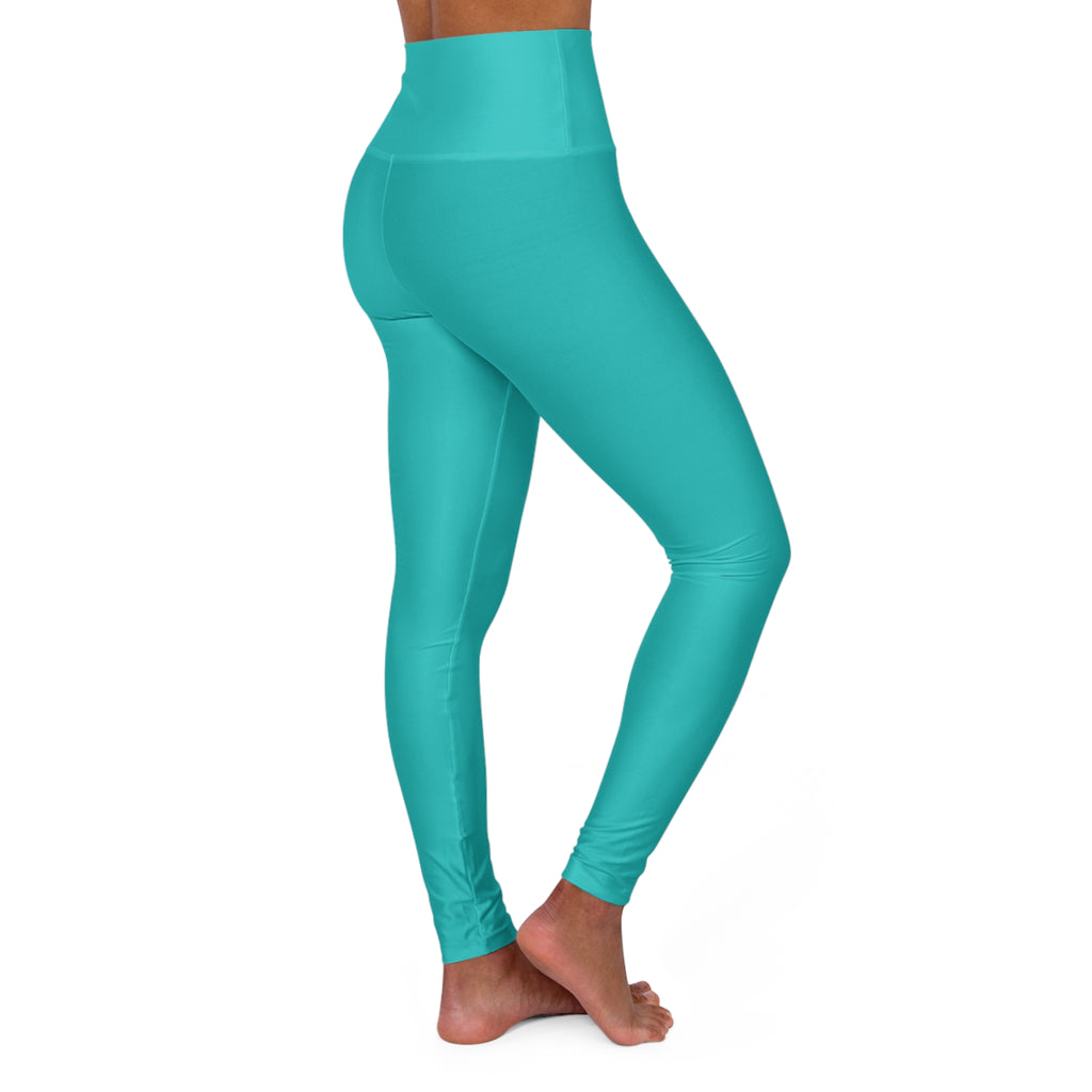 Turquoise Essential High-Waisted Yoga Leggings
