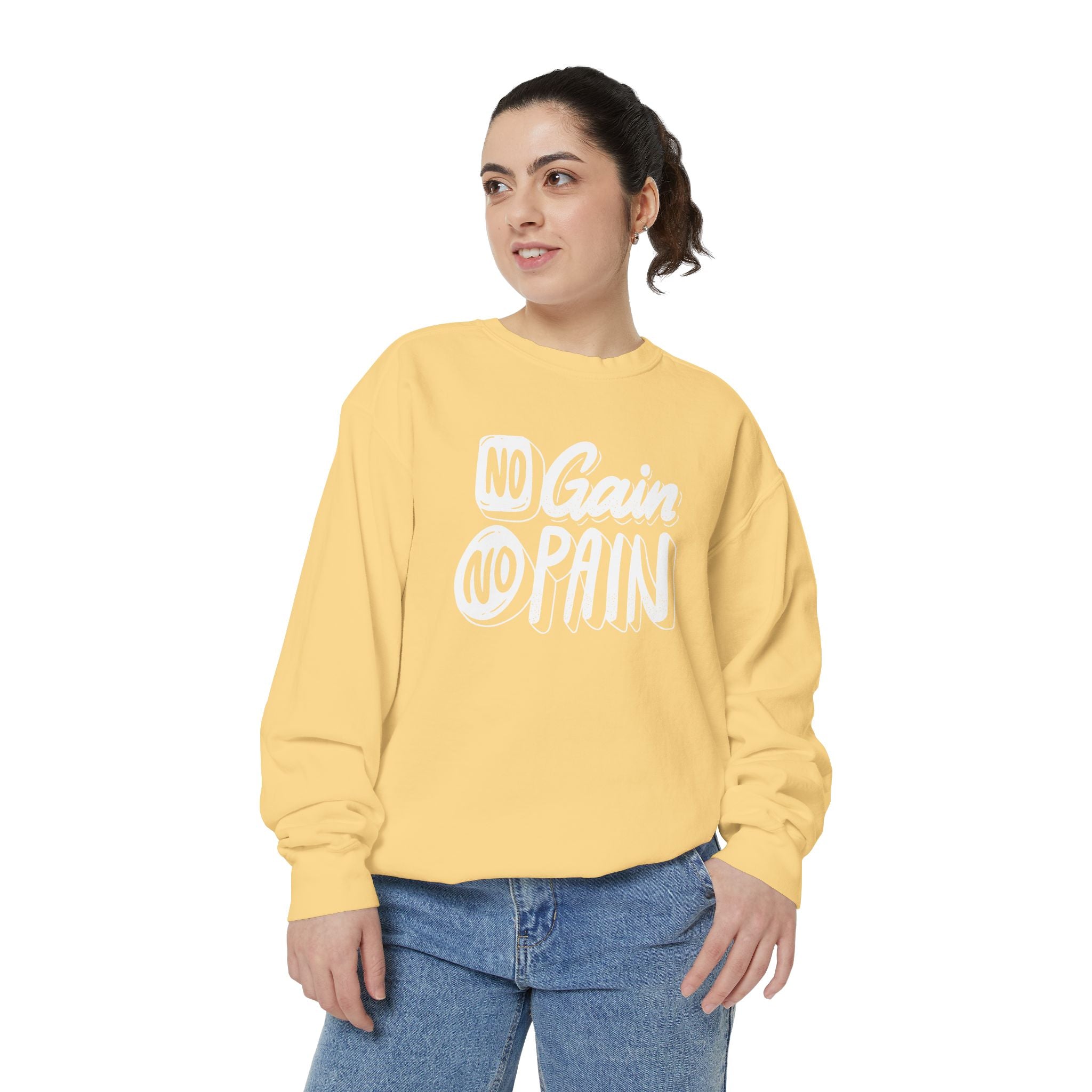 No Gain No Pain Sweatshirt | Motivational Fitness Crewneck