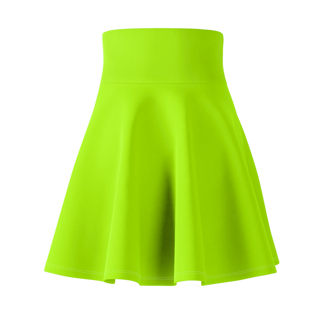 Vantacore Solid Lime Green Women's Athletic Skater Skirt
