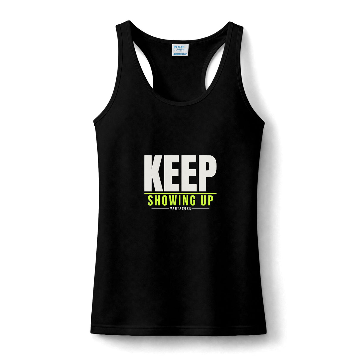 Keep Showing Up | Women's Performance Racerback Tank