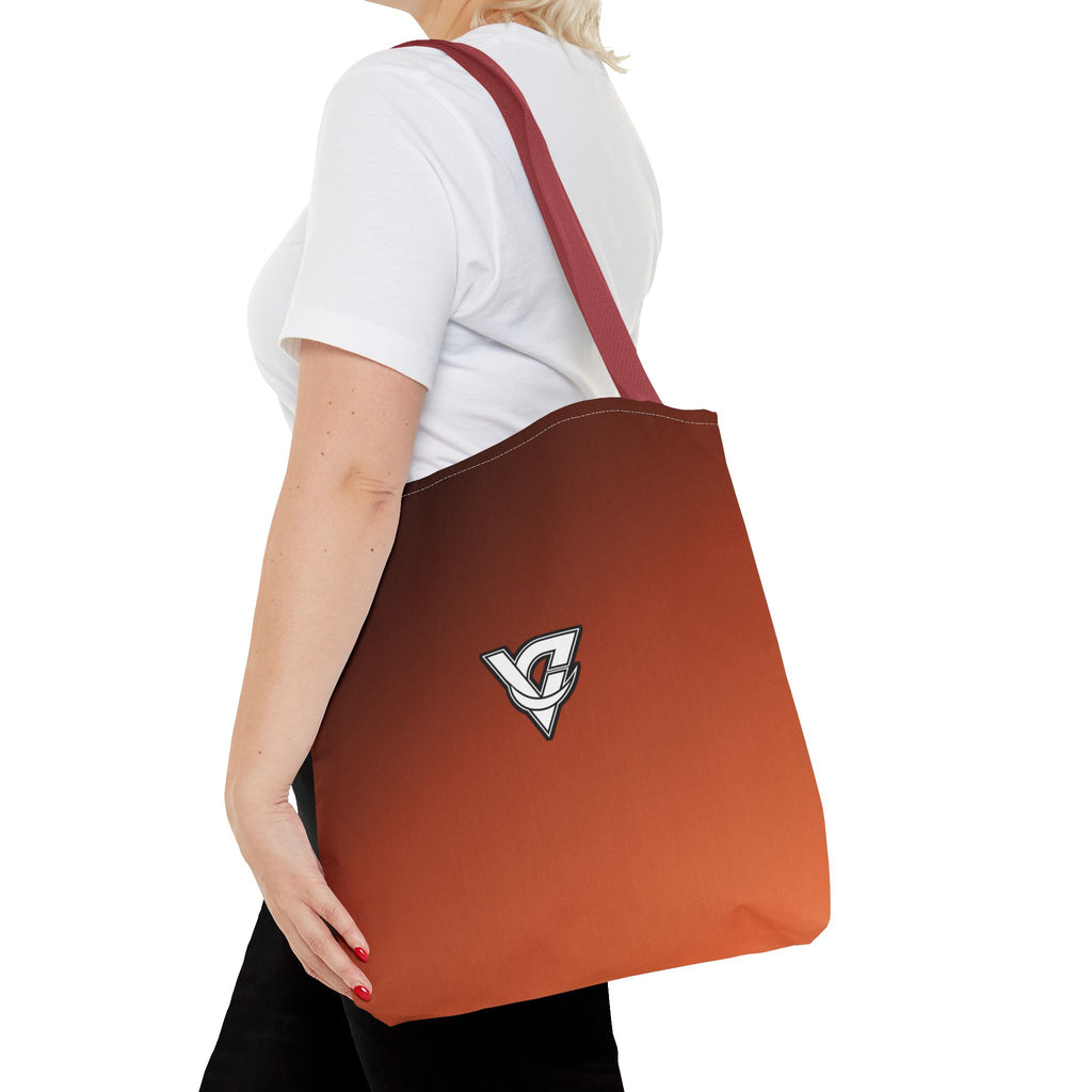 Terracotta Ombre Tote Bag — All-Over Print Gym & Everyday Tote