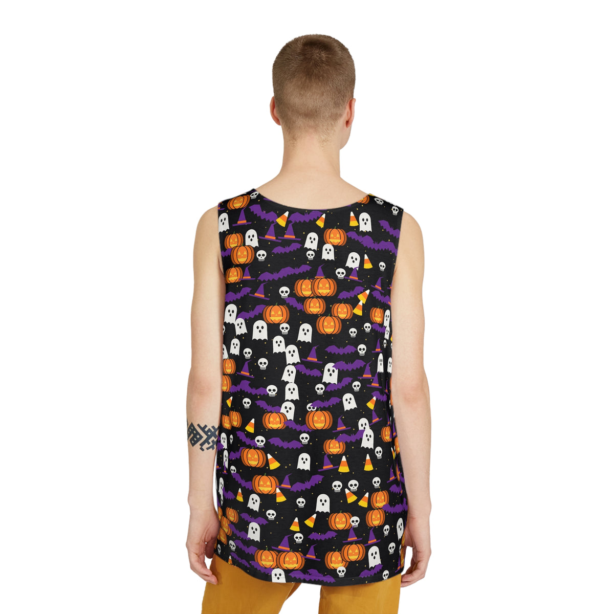 Halloween Midnight Pumpkin Spooky Mix Men's Athletic Tank