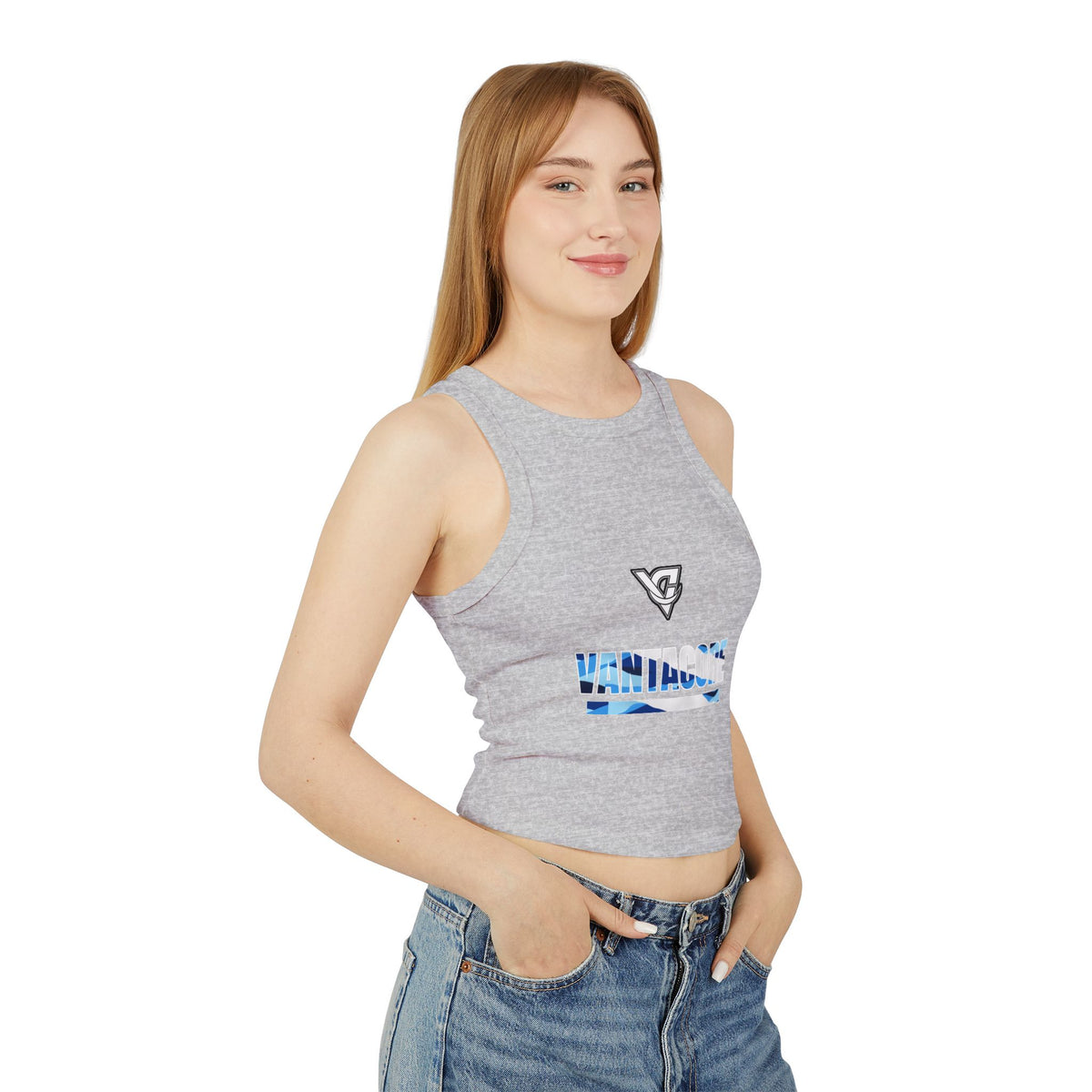 Ocean Brushstroke Women's Racerback Tank