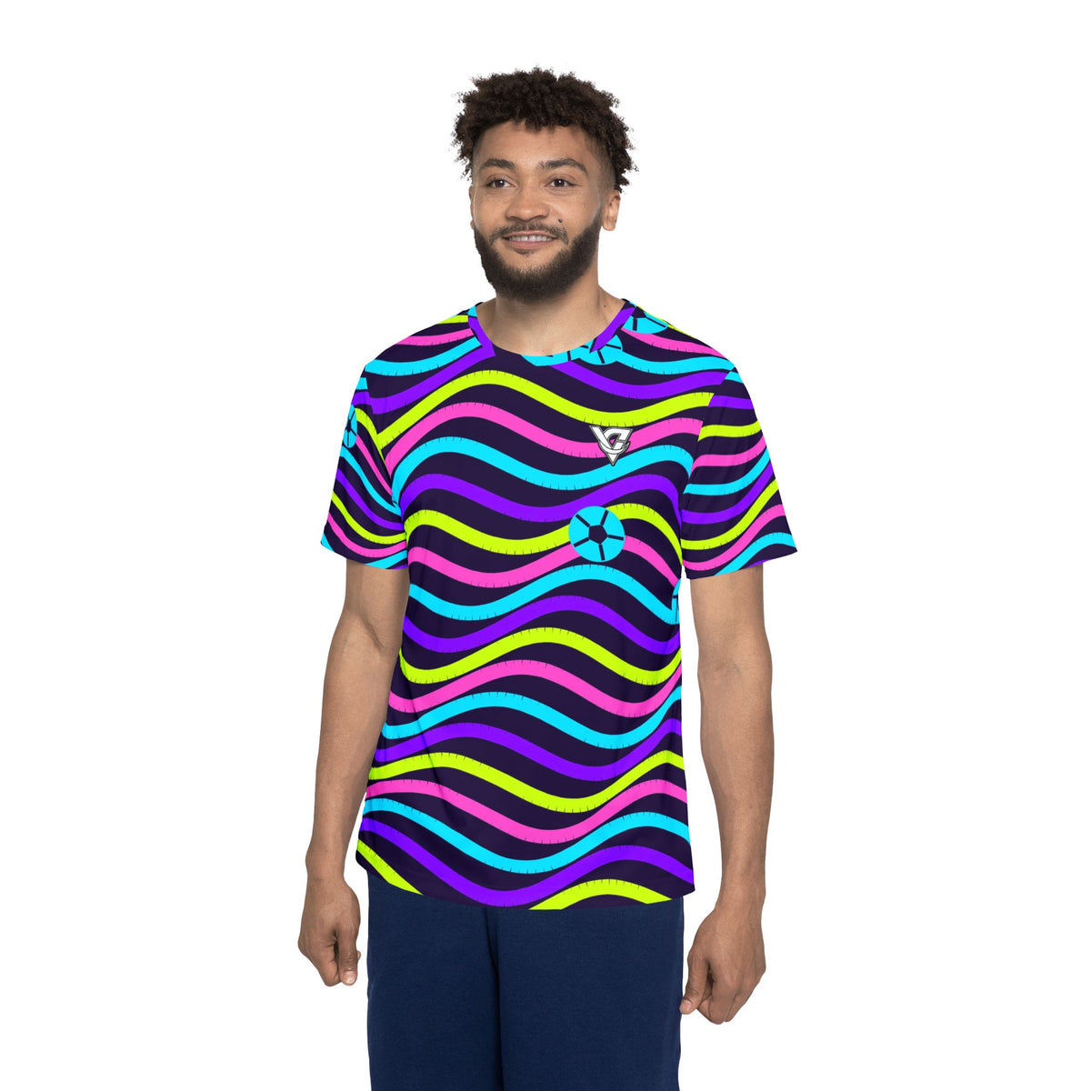 Soccer Violet Volt Wave Rider Men's Sports Jersey