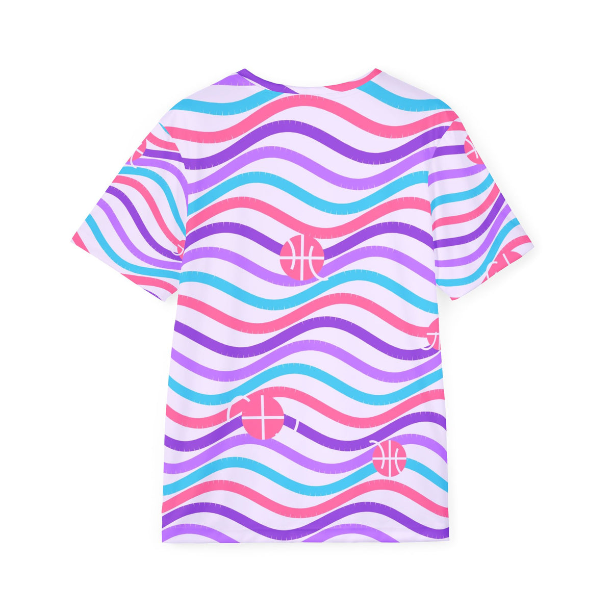 Basketball Lilac Wave Wave Rider Men's Sports Jersey