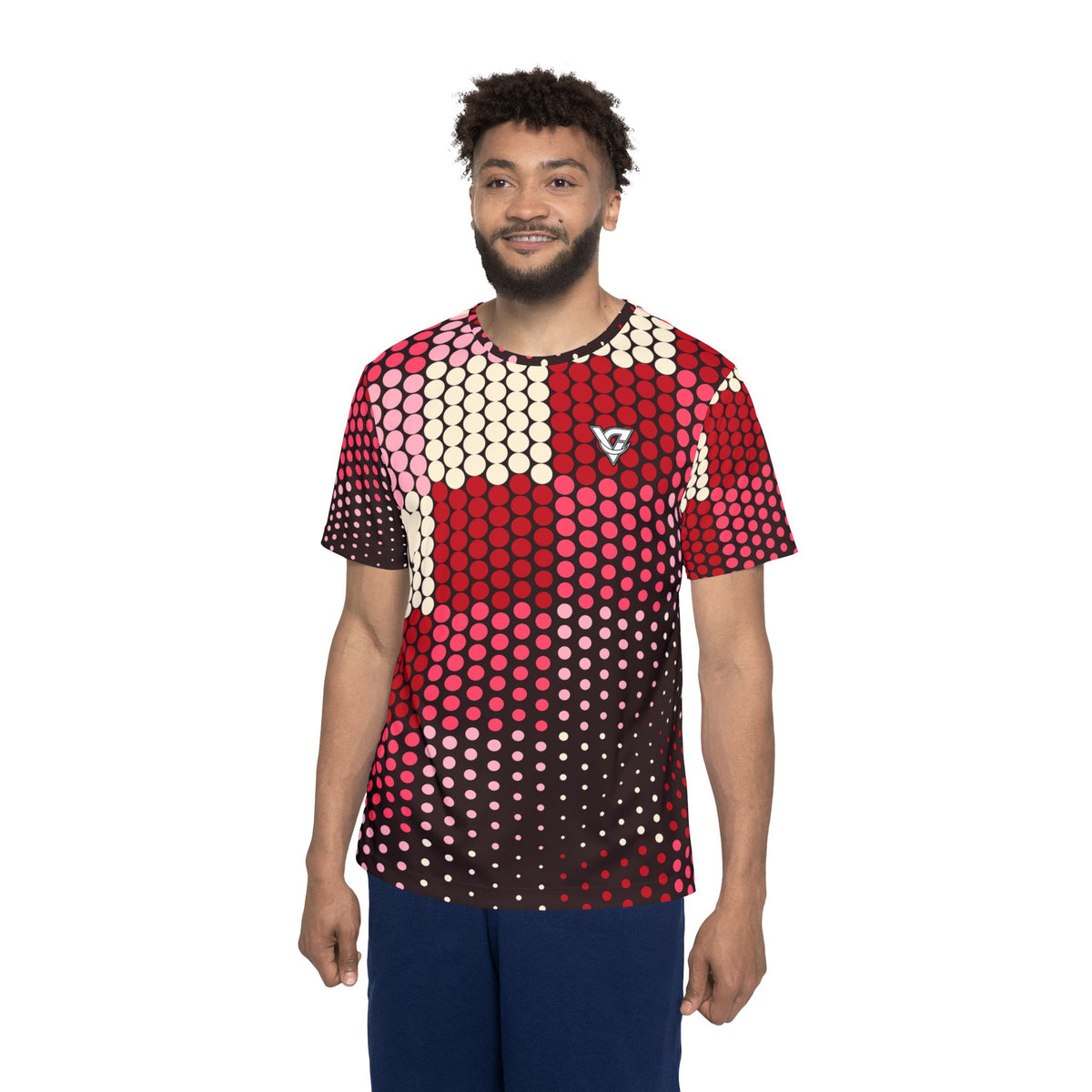 Tennis Ruby Rush Halftone Pulse Men's Sports Jersey