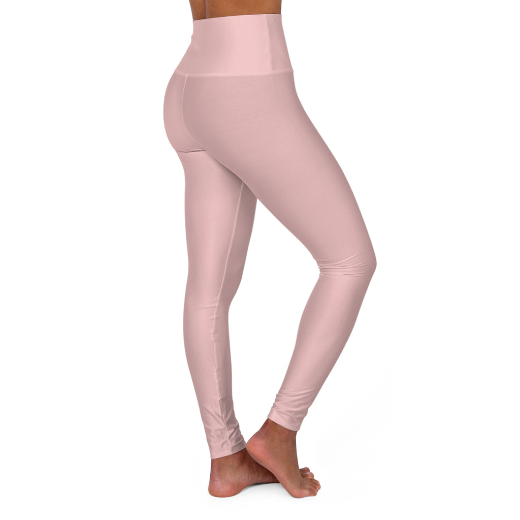 Blush Pink Essential High-Waisted Yoga Leggings