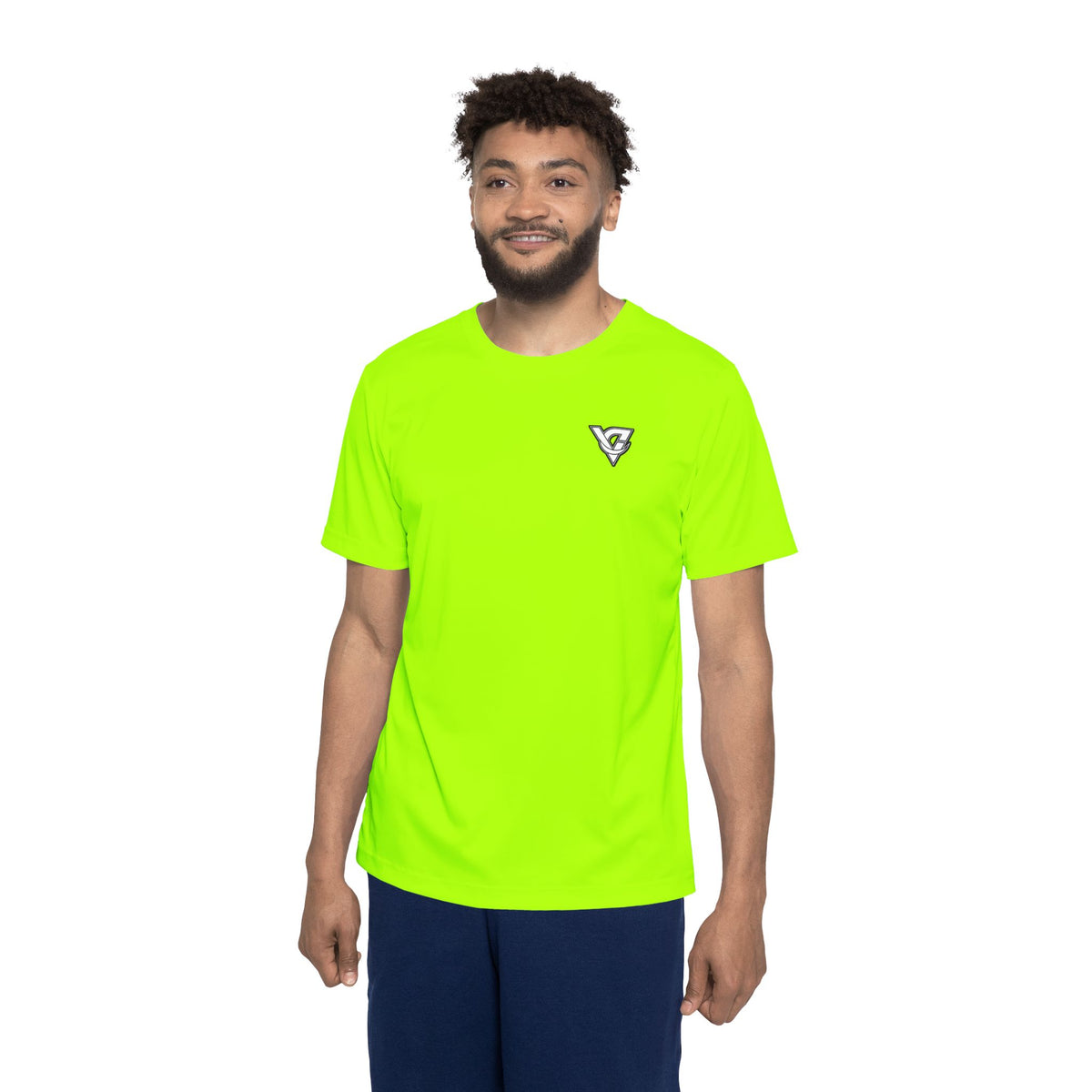 Vantacore Solid Lime Green Men's Sports Jersey