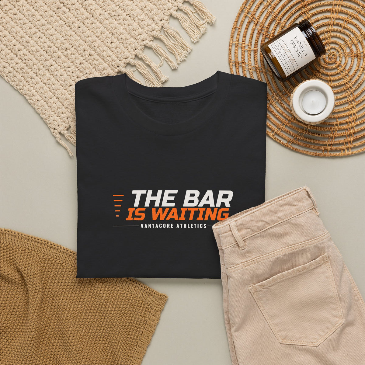 The Bar Is Waiting | Men's Graphic Gym T-Shirt