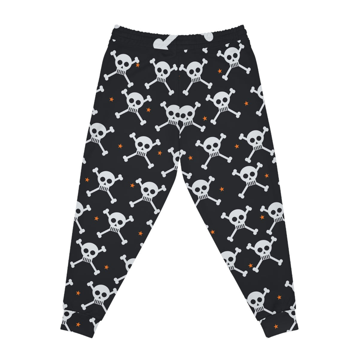 Halloween Graveyard Grey Skull & Crossbones Men's Joggers – All-Over Print Athletic Jogger Pants