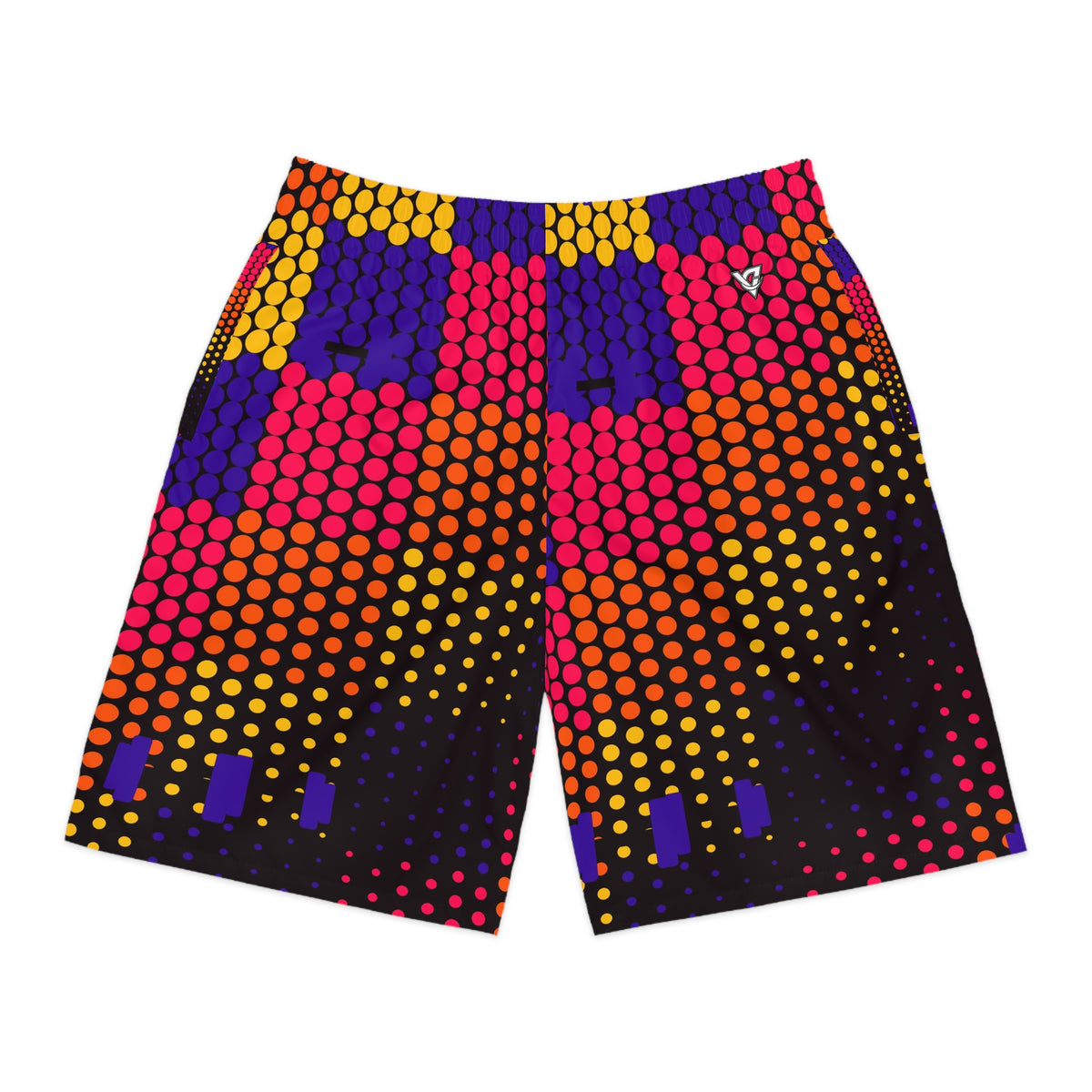 Training & Gym Hot Lava Halftone Pulse Men's Athletic Shorts with Pockets