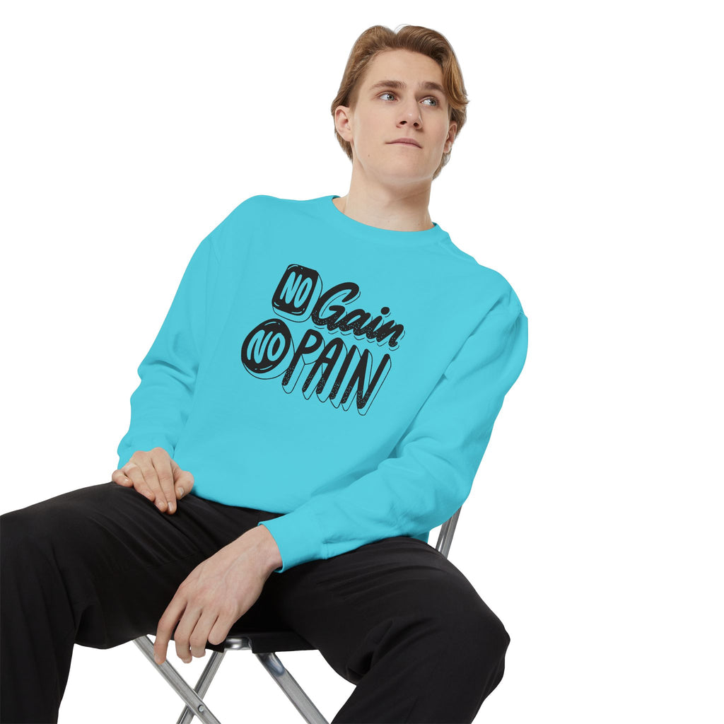 No Gain No Pain Sweatshirt | Motivational Fitness Crewneck
